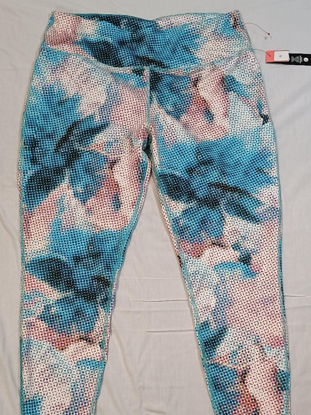 Zelos/Leggings/Womens XL/Floral Abstract High Rise Ankle Athleisure Pocket NWT